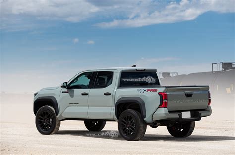 The Tacoma TRD Pro comes with a 3.5-liter V-6 that makes 278 hp and 265 lb-ft of torque. A six-speed manual is the default, and a six-speed automatic is available at extra cost. All-wheel drive is ...